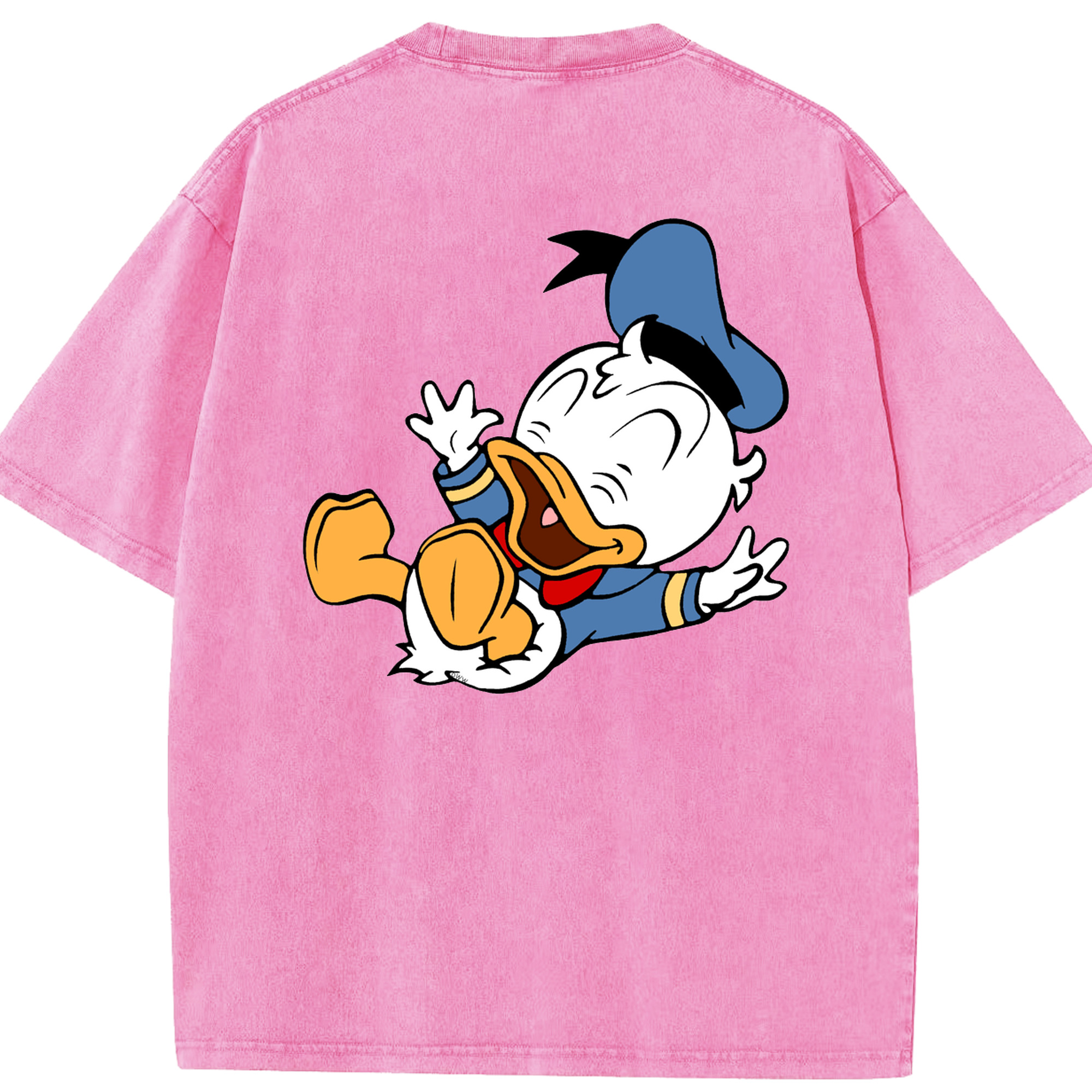 （画像用） ミッキーマウス Mickey Mouse 綿100% ヴィンテージ風 半袖Tシャツ（背面プリント）